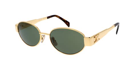 celine replica sunglasses ebay|Celine Sunglasses CL40235U Triomphe Gold Metal Frame Green  .